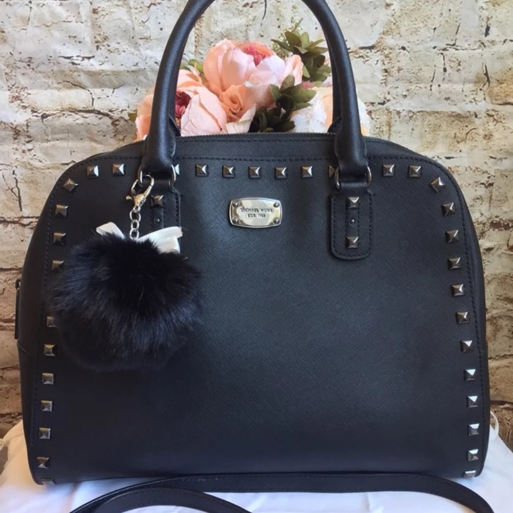 Michael Kors Large Black Studded Purse